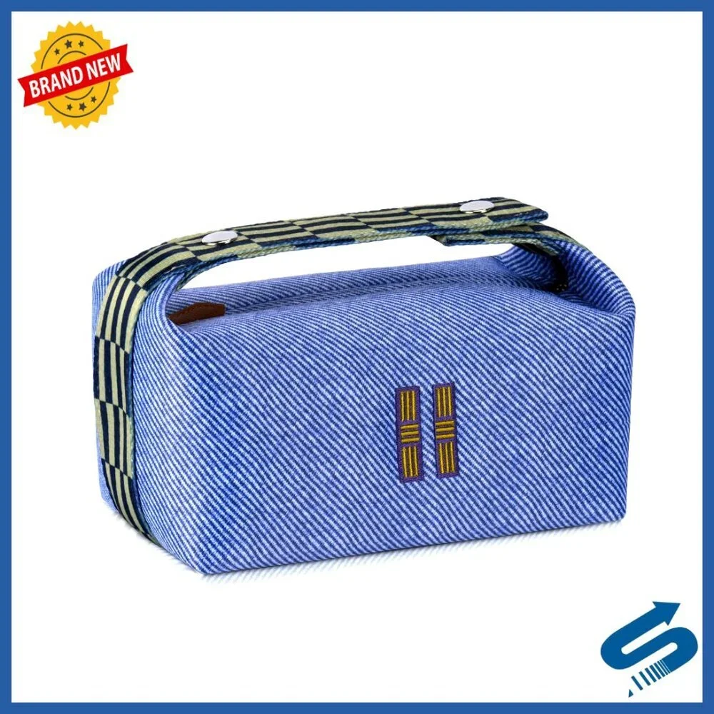 Canvas Hanging Cosmetic Bag Organizer Travel Makeup Bag Chic Functional